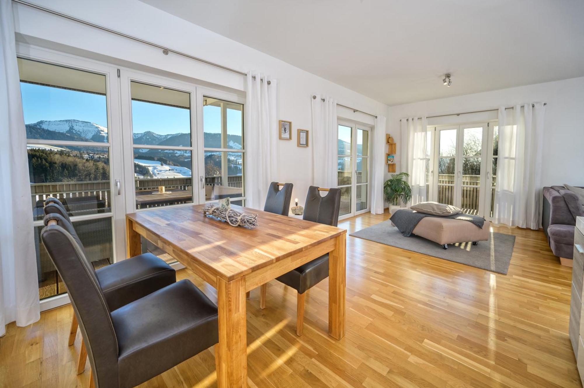 Haus "Bergblick" Ferienwohnung Hochgrat Oberstaufen Mit 2 Schlafzimmer Екстериор снимка