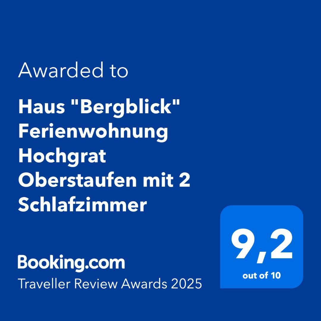 Haus "Bergblick" Ferienwohnung Hochgrat Oberstaufen Mit 2 Schlafzimmer Екстериор снимка